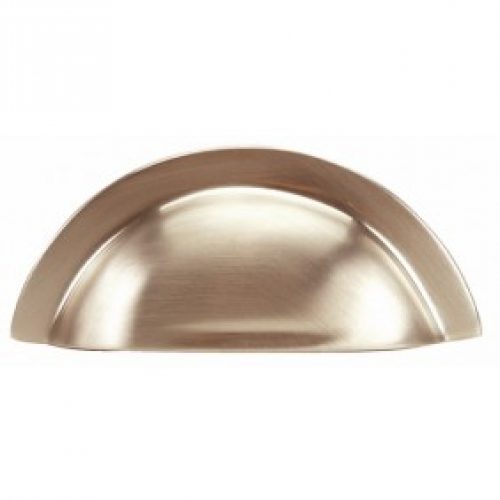 Poignée coquille – Laiton nickelé mat