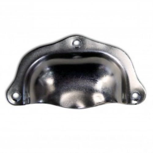 Poignée coquille pour meuble-acier zingué