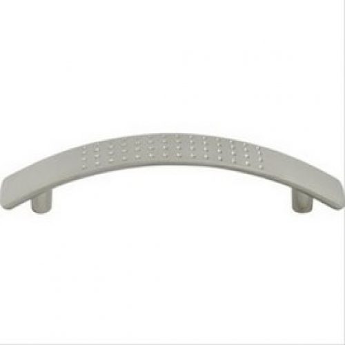 Poignée courbe courbe aspect inox L126