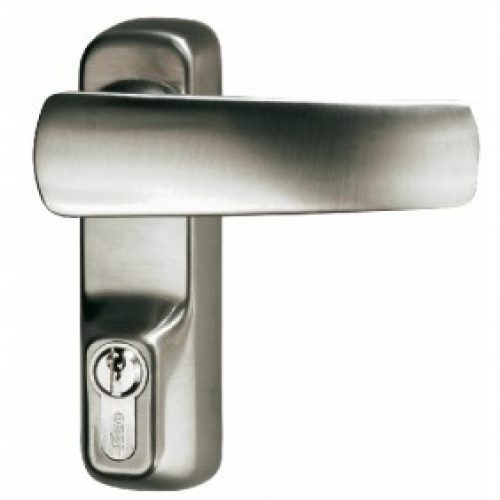 Poignée débrayable anti-vandalisme pour serrure antipanique Idea inox