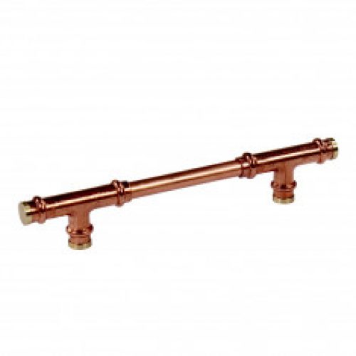 Poignée de meuble cuivre « Vintage-Rétro Té » – Entraxe 160mm – Arcanaute