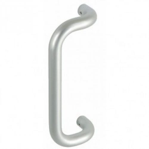 Poignée de porte battante – alu – tubulaire – contre-coudée