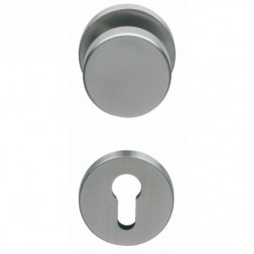 Poignée de porte et bouton fixe pour porte palière – inox 316