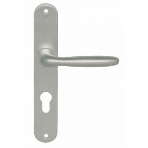 Poignée de porte palière sur grandes plaques – aluminium anodisé – Iris