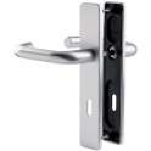 Poignée de porte sur plaque argent – Bercy – Vachette