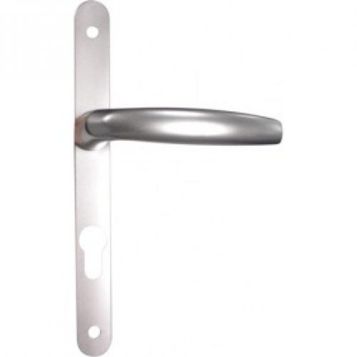 Poignée de porte sur plaque étroite – aluminium anodisé – Atlanta