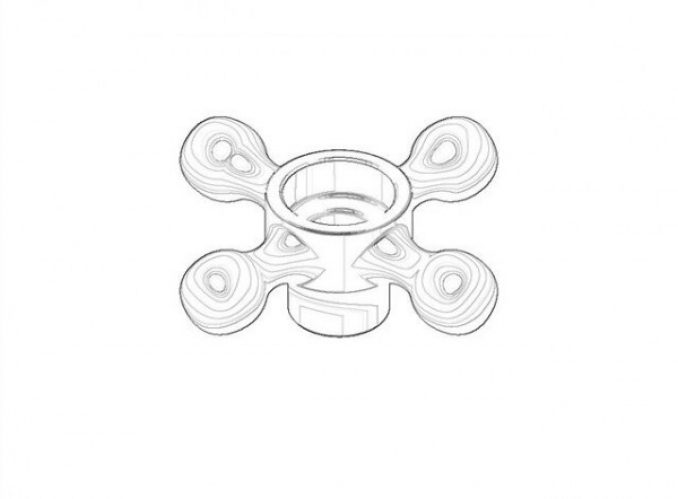 Poignée de Robinet Dornbracht En croix Chromé