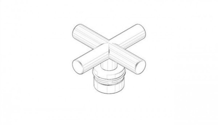 Poignée de Robinet Dornbracht En croix