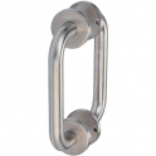 Poignée de tirage inox sur rosace – Ø 19 x 150 mm -…