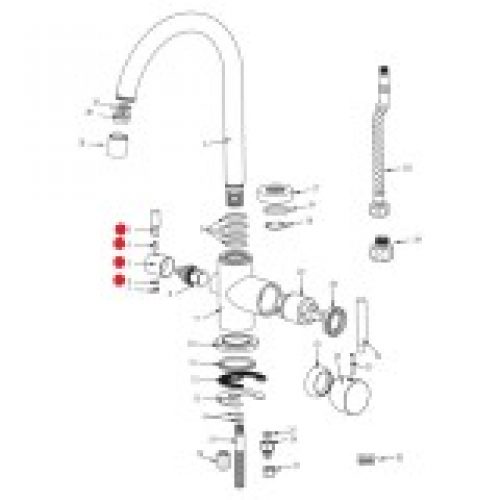 Poignée eau filtrée robinet Biscayne…