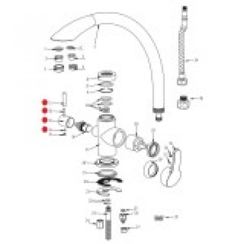 Poignée eau filtrée robinet…