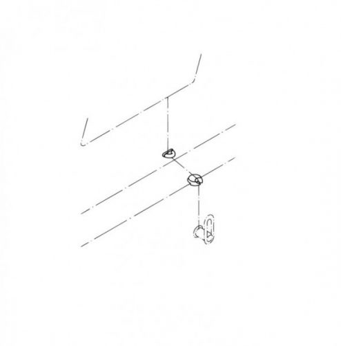 Poignée tournante pour Miroir Hewi Active + Blanc de sécurité 62852 98