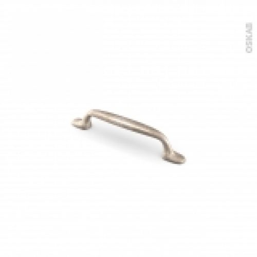 Poignee De Meuble Salle De Bain N9 Argent Vieilli 13 Cm Entraxe 96 Mm Hakeo