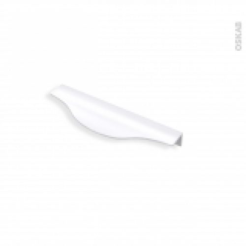 Poignee De Meuble Salle De Bains N58 Alu Mat Blanc 146 Cm Entraxe 128 Mm Hakeo