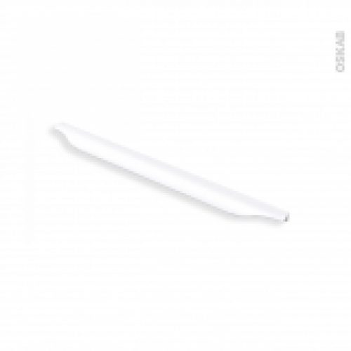 Poignee De Meuble Salle De Bains N58 Alu Mat Blanc 396 Cm Entraxe 288 Mm Hakeo