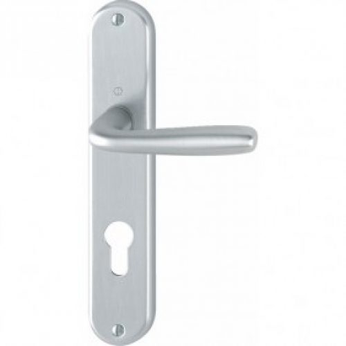 Poignées de porte sur grandes plaques – aluminium anodisé – Maribor