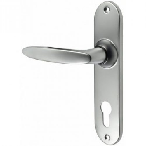 Poignées de porte sur petites plaques – chromé – Jazz