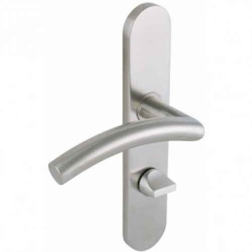 Poignées de porte sur plaques – inox – LINOX 494