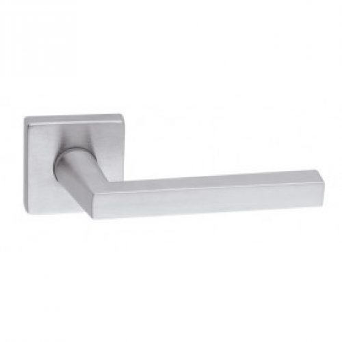 Poignées de porte  sur rosace carrée – Giorgia 169/273 chromé satiné