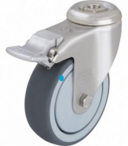 Polie revet. caoutchouc/inox arrêtoir LKRXA-TPA 80G-FI capacite de charge 100kg