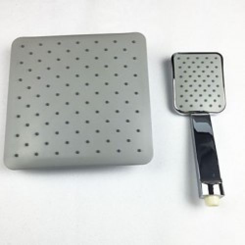 Pomme de douche carré de 8″ avec sortie d’eau en précipitation