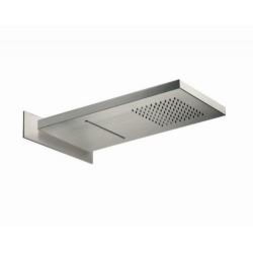 POMME DE DOUCHE ENCASTREE 55/26 CM CARREE PLUIE+CASCADE 100 % INOX – CRISTINA ONDYNA PD38228