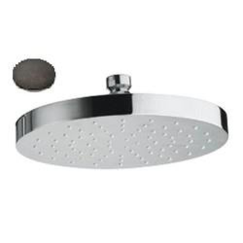 POMME DE DOUCHE LAITON RONDE D. 19 CM CHROME NOIR BROSSE – CRISTINA ONDYNA PD01475