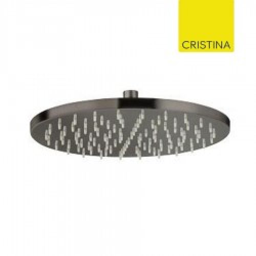 POMME DE DOUCHE RONDE DIAMETRE 30 LAITON CHROME NOIR – CRISTINA ONDYNA PD55872