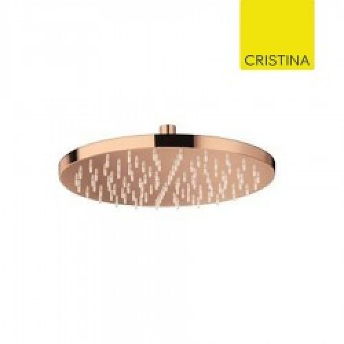 POMME DE DOUCHE RONDE DIAMETRE 30 LAITON OR ROSE – CRISTINA ONDYNA PD55846