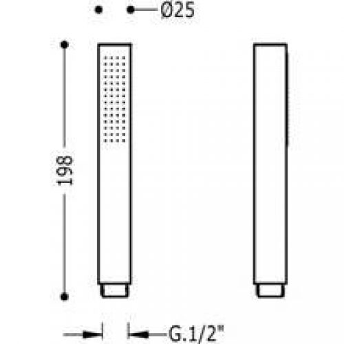 Pommeau anti-calcaire blanc TRES TUB