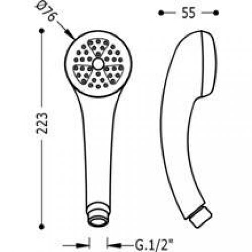 Pommeau anti-calcaire PLUS TRES