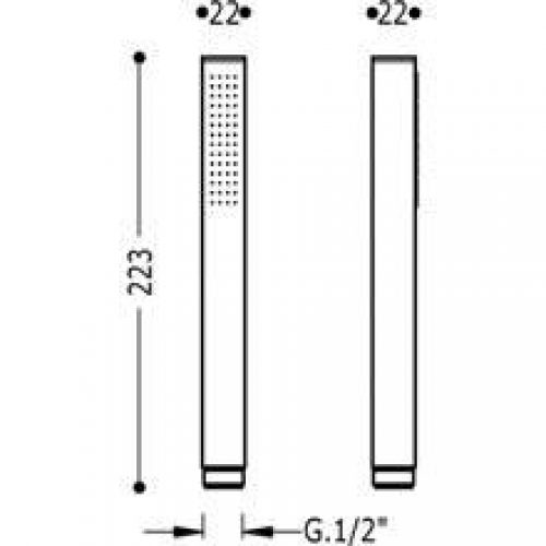 Pommeau anti-calcaire TRES CUADRO