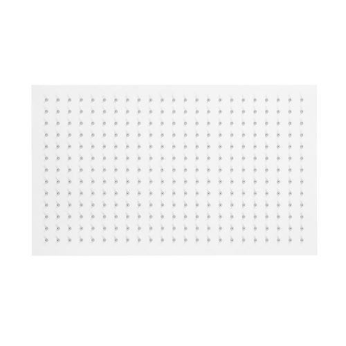 Pommeau de douche avec jet effet pluie – en acier inoxydable – blanc – DPG2051 –  50 x 30 cm