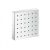 Pommeau de Douche Carré Axor Starck 120mmx120mm Chromé