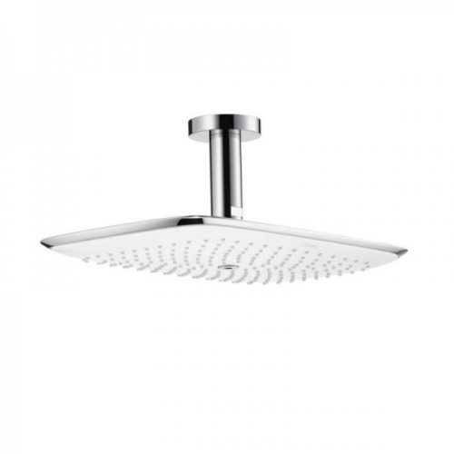 Pommeau de Douche Carré Hansgrohe PuraVida EcoSmart plafond 390x260mm 1 jet Chromé