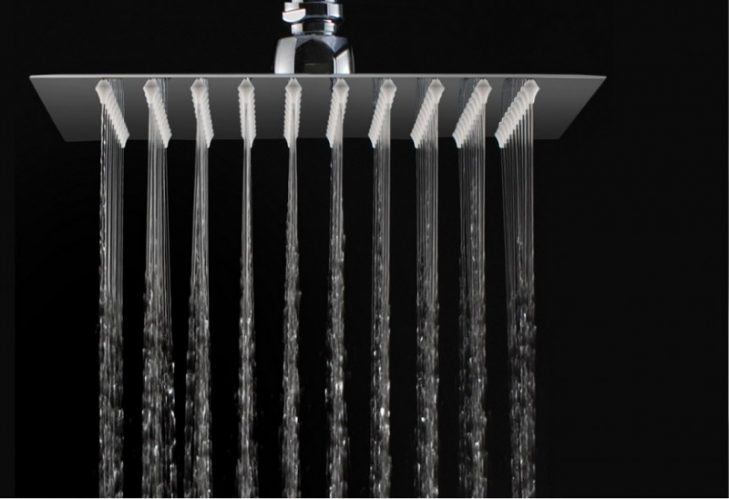 Pommeau de douche effet pluie DPG2023 extra plat – 20 x 20 cm – chromé