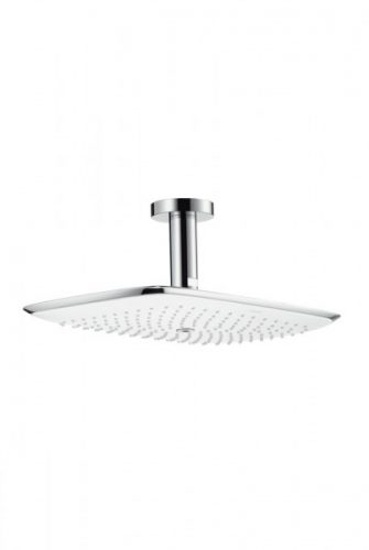 Pommeau de Douche Hansgrohe Carré PuraVida 400mm raccordement plafond 100mm Chromé