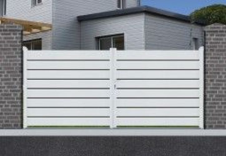 Portail Aluminium Battant Orlando H 1,60 m Blanc (pls dimensions)