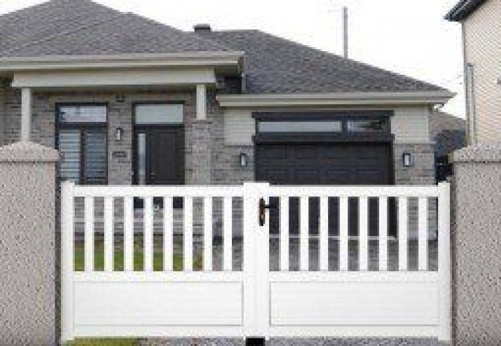 Portail Battant PVC Blanc 3,5m Neptune