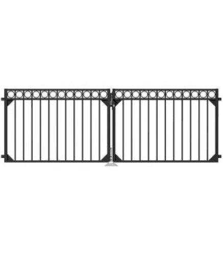 Portail Circle Alu, anthracite, 3010x1000mm