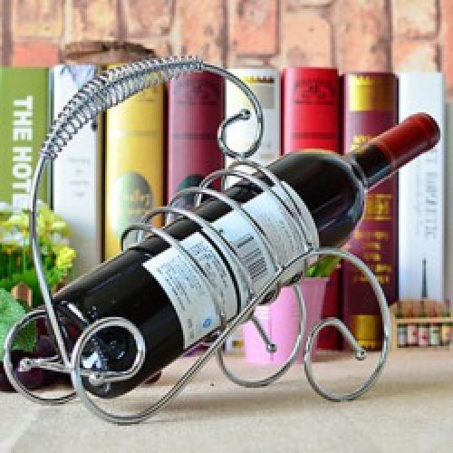 Porte-bouteille de style contemporain en fonte