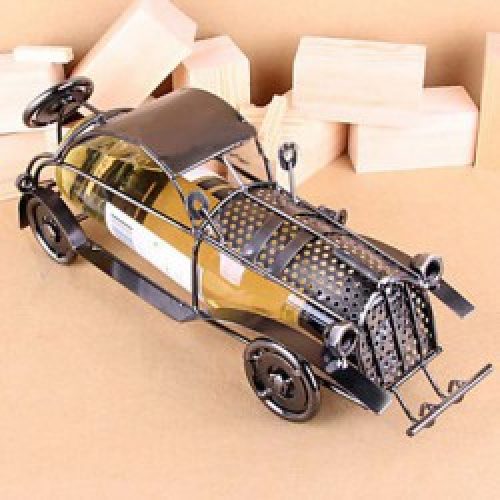 Porte-bouteille de style européen sous forme de voiture en fonte