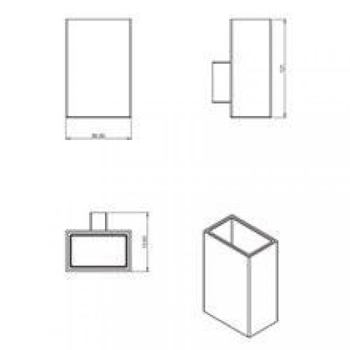 Porte-brosse à dents suspendu bath life COSMIC