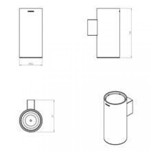 Porte-brosses à dents suspendu minimalisme COSMIC