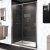 Porte De Douche Coulissante Huppe 120 Cm Verre Transparent Profiles Chromes