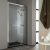 Porte de douche pivotante 120 cm tout inox…