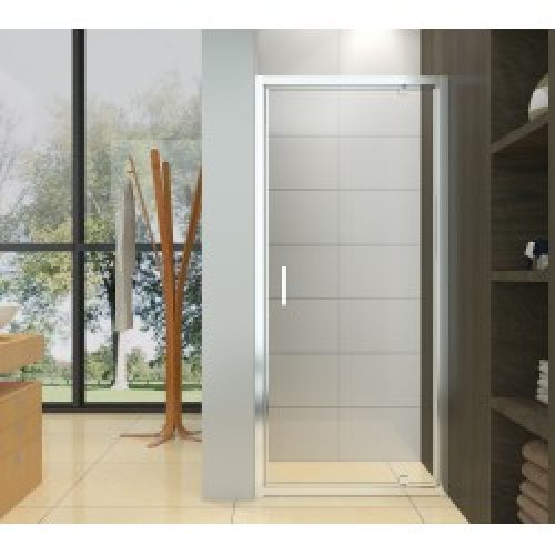 Porte de douche pivotante – accès de face – transparente – 90 x 195 cm – Sullivan – AZZURO