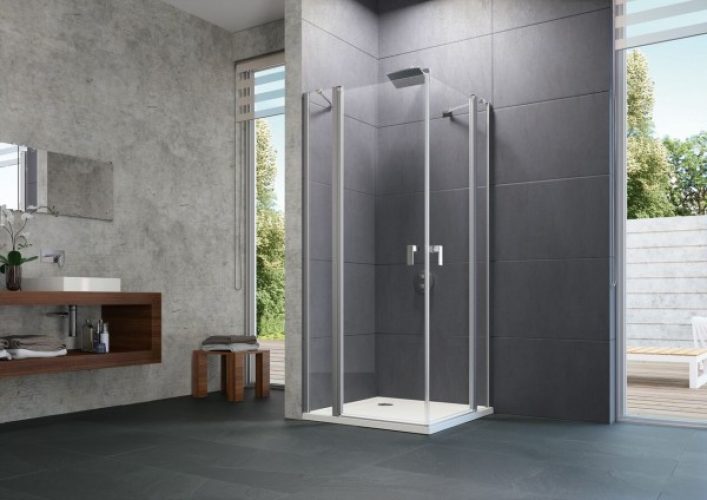 Porte de douche pivotante Hüppe Design pure (8P0712)