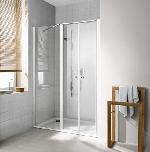 Porte de douche pivotante Kermi IBIZA 2000 droite 3 volets