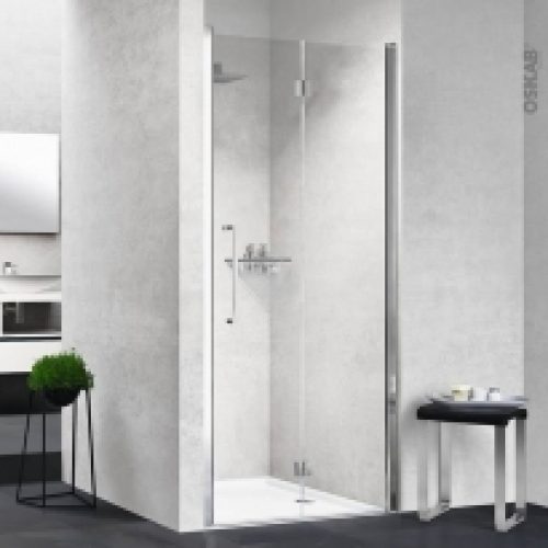 Porte De Douche Pliante Novellini 80 Cm Droite Verre Transparent Profiles Chromes